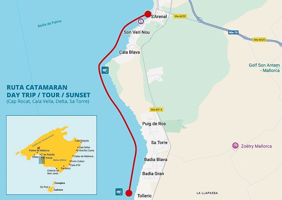 Catamaran Tour with Swimming & Snorkeling in Mallorca